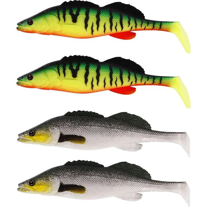 Westin ZanderTeez Shadtail Mixed Colorpack 4 stuks 17cm 56gr
